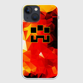 Чехол для iPhone 13 mini с принтом Minecraft Dungeons ,  |  | blox | creeper | dungeons | geometry | logo games | orange | pixel | red | steve | алекс | геометрия | детям | крипер | куб | логотипы игр | майнкрафт | мальчикам | мобы | огненный | огонь | пигги | пиксель | пиксельный | подземелья