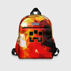 Детский рюкзак 3D с принтом Minecraft Dungeons , 100% полиэстер | лямки с регулируемой длиной, сверху петелька, чтобы рюкзак можно было повесить на вешалку. Основное отделение закрывается на молнию, как и внешний карман. Внутри дополнительный карман. По бокам два дополнительных кармашка | Тематика изображения на принте: blox | creeper | dungeons | geometry | logo games | orange | pixel | red | steve | алекс | геометрия | детям | крипер | куб | логотипы игр | майнкрафт | мальчикам | мобы | огненный | огонь | пигги | пиксель | пиксельный | подземелья