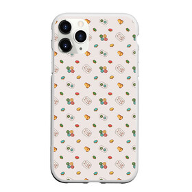 Чехол для iPhone 11 Pro Max матовый с принтом Швейные безделушки , Силикон |  | арт | иголка | иголки | напёрсток | нитка | нитки | пуговица | пуговицы | рисунок | цветная пуговица | цветные пуговицы