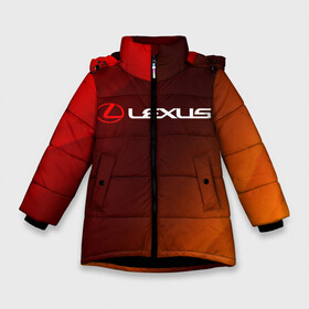 Зимняя куртка для девочек 3D с принтом LEXUS ЛЕКСУС , ткань верха — 100% полиэстер; подклад — 100% полиэстер, утеплитель — 100% полиэстер. | длина ниже бедра, удлиненная спинка, воротник стойка и отстегивающийся капюшон. Есть боковые карманы с листочкой на кнопках, утяжки по низу изделия и внутренний карман на молнии. 

Предусмотрены светоотражающий принт на спинке, радужный светоотражающий элемент на пуллере молнии и на резинке для утяжки. | auto | lexus | logo | moto | symbol | авто | автомобиль | гонки | лексус | лого | логотип | логотипы | марка | машина | мото | символ | символы