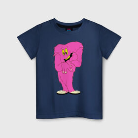 Детская футболка хлопок с принтом Госсамер , 100% хлопок | круглый вырез горловины, полуприлегающий силуэт, длина до линии бедер | gossamer | looney tunes | vdzabma | госсамер | луни тюнз