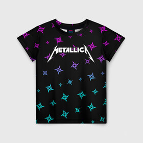 Детская футболка 3D с принтом METALLICA / МЕТАЛЛИКА , 100% гипоаллергенный полиэфир | прямой крой, круглый вырез горловины, длина до линии бедер, чуть спущенное плечо, ткань немного тянется | hetfield | james | logo | metal | metalica | metallica | music | rock | star | джеймс | звезда | знак | ларс | лого | логотип | логотипы | метал | металика | металлика | музыка | рок | символ | символы | ульрих | хэтфилд