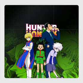 Магнитный плакат 3Х3 с принтом Hunter x Hunter , Полимерный материал с магнитным слоем | 9 деталей размером 9*9 см | anime | hunter x hunter | аниме | гон фрикс | манга | охотник х охотник | хантер хантер | хантеры