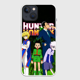 Чехол для iPhone 13 с принтом Хантер много героев ,  |  | anime | hunter x hunter | аниме | гон фрикс | манга | охотник х охотник | хантер хантер | хантеры