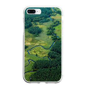 Чехол для iPhone 7Plus/8 Plus матовый с принтом Пейзаж , Силикон | Область печати: задняя сторона чехла, без боковых панелей | дерево | деревья | лес | леса | лесной | луг | луга | пейзаж | пейзажи | природа | природный | река | реки