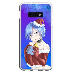 Чехол для Samsung S10E с принтом ReZero Новогодний , Силикон | Область печати: задняя сторона чехла, без боковых панелей | anime girls | beatrice re zero | emilia re zero | isekai seikatsu | kara hajimeru | puck re zero | ram re zero | re zero | re:zero | rem re zero | аниме | аниме re zero | анимэ | манга | новогодний re zero | новый год | рам ре зеро | ранобэ | р