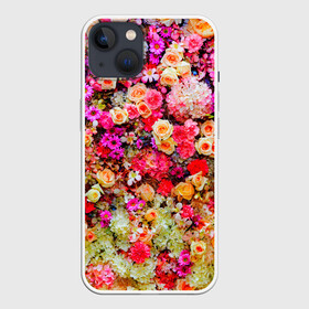Чехол для iPhone 13 с принтом Цветы ,  |  | весна | красивые цветы | красота | милые цветы | орхидея | пион | роза | розы | ромашка | сад | сирень | фиалка | цветок | цветочки | цветы