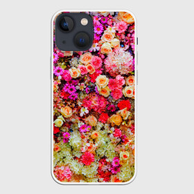 Чехол для iPhone 13 mini с принтом Цветы ,  |  | весна | красивые цветы | красота | милые цветы | орхидея | пион | роза | розы | ромашка | сад | сирень | фиалка | цветок | цветочки | цветы