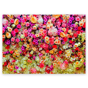 Поздравительная открытка с принтом Цветы , 100% бумага | плотность бумаги 280 г/м2, матовая, на обратной стороне линовка и место для марки
 | весна | красивые цветы | красота | милые цветы | орхидея | пион | роза | розы | ромашка | сад | сирень | фиалка | цветок | цветочки | цветы