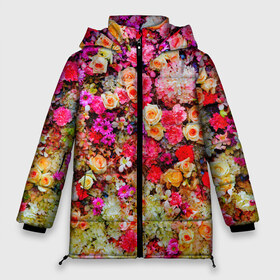 Женская зимняя куртка 3D с принтом Цветы , верх — 100% полиэстер; подкладка — 100% полиэстер; утеплитель — 100% полиэстер | длина ниже бедра, силуэт Оверсайз. Есть воротник-стойка, отстегивающийся капюшон и ветрозащитная планка. 

Боковые карманы с листочкой на кнопках и внутренний карман на молнии | весна | красивые цветы | красота | милые цветы | орхидея | пион | роза | розы | ромашка | сад | сирень | фиалка | цветок | цветочки | цветы