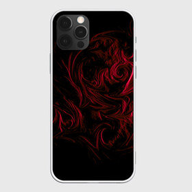 Чехол для iPhone 12 Pro Max с принтом Fire , Силикон |  | abstraction | background | patterns | red | shadow | абстракция | красный | тень | узоры | фон