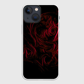 Чехол для iPhone 13 mini с принтом Fire ,  |  | abstraction | background | patterns | red | shadow | абстракция | красный | тень | узоры | фон