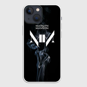 Чехол для iPhone 13 mini с принтом TRDMrnMsn, Marilyn Manson ,  |  | Тематика изображения на принте: art | logo | manson | marilyn | rock | usa | великий | лого | логотип | мэнсон | мэрилин | рок | ужасный