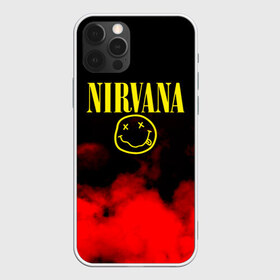 Чехол для iPhone 12 Pro Max с принтом NIRVANA , Силикон |  | Тематика изображения на принте: nirvana | smile | курт кобейн | нирвана | смайл