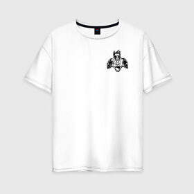 Женская футболка хлопок Oversize с принтом Сильвестр , 100% хлопок | свободный крой, круглый ворот, спущенный рукав, длина до линии бедер
 | looney tunes | sylvester | vdzabma | луни тюнз | сильвестр