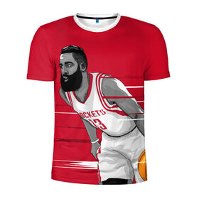 Мужская футболка 3D спортивная с принтом James Harden Houston Rockets , 100% полиэстер с улучшенными характеристиками | приталенный силуэт, круглая горловина, широкие плечи, сужается к линии бедра | Тематика изображения на принте: 