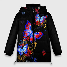 Женская зимняя куртка 3D с принтом Поцелуй бабочек , верх — 100% полиэстер; подкладка — 100% полиэстер; утеплитель — 100% полиэстер | длина ниже бедра, силуэт Оверсайз. Есть воротник-стойка, отстегивающийся капюшон и ветрозащитная планка. 

Боковые карманы с листочкой на кнопках и внутренний карман на молнии | angel | butterfly | fairy | neon | night | wings | ангел | бабочка | бабочки | девушке | животные | красочные | крылья | летающие | магия | махаон | мотыльки | насекомые | неоновые | ночные | ночь | подарок | природа