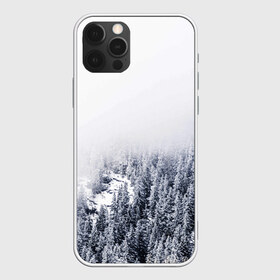 Чехол для iPhone 12 Pro Max с принтом зимний лес , Силикон |  | Тематика изображения на принте: зима | зимний лес | лес | снег | сосны