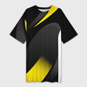 Платье-футболка 3D с принтом SPORT WEAR YELLOW ,  |  | abstraction | geometry | neon | sport | sport wear | texture | абстракция | брызги | геометрия | краски | красный | линии | неон | неоновый | полосы | соты | спорт | спортивная одежда | спортивная форма | текстура | фигуры