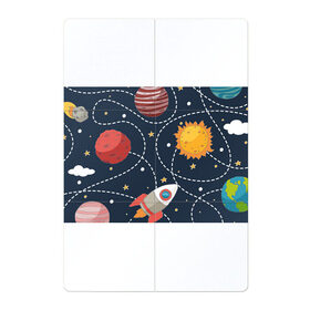 Магнитный плакат 2Х3 с принтом Космический перелёт , Полимерный материал с магнитным слоем | 6 деталей размером 9*9 см | Тематика изображения на принте: арт | звезда | звёзды | земля | космос | марс | перелёт | планета | планеты | полёт | ракета | ракеты | рисунок | сатурн | солнце | юпитер