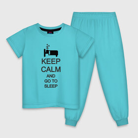 Детская пижама хлопок с принтом KEEP CALM AND GO TO SLEEP , 100% хлопок |  брюки и футболка прямого кроя, без карманов, на брюках мягкая резинка на поясе и по низу штанин
 | go to sleep | keep | keep calm | keep calm and | keep calm and go | keep calm and go to | keep calm and go to sleep | иди спать | сохраняй спокойствие | сохраняй спокойствие и иди спать