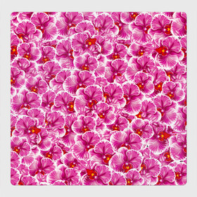 Магнитный плакат 3Х3 с принтом Розовые орхидеи , Полимерный материал с магнитным слоем | 9 деталей размером 9*9 см | Тематика изображения на принте: fashion flowers | pink | tropical | азия | бабочки | бразилия | букет | бутоны | джунгли | лепестки | лето | любимая | марта | нежные | орхидея | подарок | природа | растения | тропики | тропические | узор | цветение
