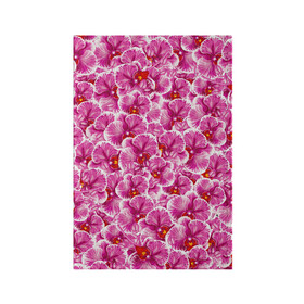 Обложка для паспорта матовая кожа с принтом Розовые орхидеи , натуральная матовая кожа | размер 19,3 х 13,7 см; прозрачные пластиковые крепления | fashion flowers | pink | tropical | азия | бабочки | бразилия | букет | бутоны | джунгли | лепестки | лето | любимая | марта | нежные | орхидея | подарок | природа | растения | тропики | тропические | узор | цветение