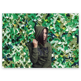 Поздравительная открытка с принтом Ольга Бузова , 100% бумага | плотность бумаги 280 г/м2, матовая, на обратной стороне линовка и место для марки
 | camouflage | celebrity | eyes | face | girl | lips | star | view | взгляд | глаза | губы | девушка | звезда | знаменитость | камуфляж | лицо