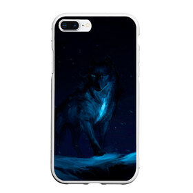 Чехол для iPhone 7Plus/8 Plus матовый с принтом Зимний волк , Силикон | Область печати: задняя сторона чехла, без боковых панелей | wolf | wolfs | волк | волки | волчара | животные | звери | зима | лес | природа | снег