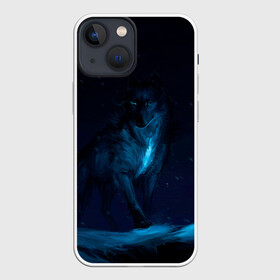 Чехол для iPhone 13 mini с принтом Зимний волк ,  |  | wolf | wolfs | волк | волки | волчара | животные | звери | зима | лес | природа | снег