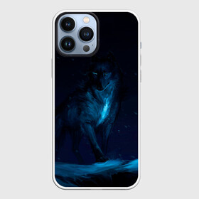 Чехол для iPhone 13 Pro Max с принтом Зимний волк ,  |  | Тематика изображения на принте: wolf | wolfs | волк | волки | волчара | животные | звери | зима | лес | природа | снег