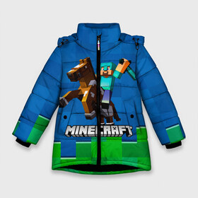 Зимняя куртка для девочек 3D с принтом Minecraft Майнкрафт , ткань верха — 100% полиэстер; подклад — 100% полиэстер, утеплитель — 100% полиэстер. | длина ниже бедра, удлиненная спинка, воротник стойка и отстегивающийся капюшон. Есть боковые карманы с листочкой на кнопках, утяжки по низу изделия и внутренний карман на молнии. 

Предусмотрены светоотражающий принт на спинке, радужный светоотражающий элемент на пуллере молнии и на резинке для утяжки. | creeper | dungeons | earth | game | minecraft | minecraft earth | блоки | грифер | игры | квадраты | компьютерная игра | крипер | маинкрафт | майн | майнкравт | майнкрафт