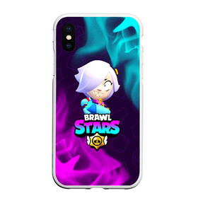 Чехол для iPhone XS Max матовый с принтом BRAWL STARS COLETTE КОЛЕТТ , Силикон | Область печати: задняя сторона чехла, без боковых панелей | brawl | colete | colette | collete | logo | stars | бравл | бравла | браво | игра | игры | колетт | колетта | коллет | коллета | лого | логотип | символ | старс | старса