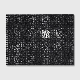 Альбом для рисования с принтом New York Yankees , 100% бумага
 | матовая бумага, плотность 200 мг. | Тематика изображения на принте: baseball | fashion | game | glitch | new york | sport | бейсбол | игра | мода | нью йорк | спорт