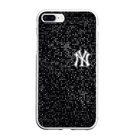 Чехол для iPhone 7Plus/8 Plus матовый с принтом New York Yankees , Силикон | Область печати: задняя сторона чехла, без боковых панелей | baseball | fashion | game | glitch | new york | sport | бейсбол | игра | мода | нью йорк | спорт