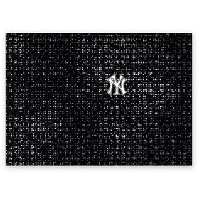 Поздравительная открытка с принтом New York Yankees , 100% бумага | плотность бумаги 280 г/м2, матовая, на обратной стороне линовка и место для марки
 | Тематика изображения на принте: baseball | fashion | game | glitch | new york | sport | бейсбол | игра | мода | нью йорк | спорт