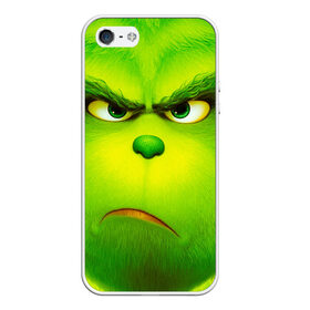 Чехол для iPhone 5/5S матовый с принтом Гринч 3D/ The Grinch , Силикон | Область печати: задняя сторона чехла, без боковых панелей | the grinch | гринч | для детей | мультфильм | рождество