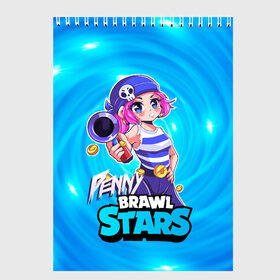 Скетчбук с принтом Penny Brawl Stars , 100% бумага
 | 48 листов, плотность листов — 100 г/м2, плотность картонной обложки — 250 г/м2. Листы скреплены сверху удобной пружинной спиралью | anime | brawl | brawl stars | brawlstars | brawl_stars | panny | peny | аниме | бравл | бравлстарс | девочка | девочка в шкуре медведя | девушка | манга | пени | пини