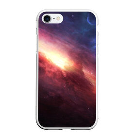 Чехол для iPhone 7/8 матовый с принтом Космос , Силикон | Область печати: задняя сторона чехла, без боковых панелей | вселенная | звезда | космос | солнце | туманность