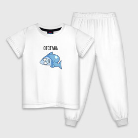 Детская пижама хлопок с принтом Акула , 100% хлопок |  брюки и футболка прямого кроя, без карманов, на брюках мягкая резинка на поясе и по низу штанин
 | baby shark | sea | shark | акула | акуленок | акулы | море | океан | рыба