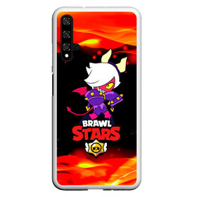 Чехол для Honor 20 с принтом Brawl Stars Колетта Демон , Силикон | Область печати: задняя сторона чехла, без боковых панелей | bibi | crow | koletta | leon | nita | sandy | wings | бравл старс | герои | девочкам | демон | детям | дьявол | звезда | звездные | колетт | крылья | леон | логотипы игр | огненный | огонь | пламя | рога | сенди | трикси