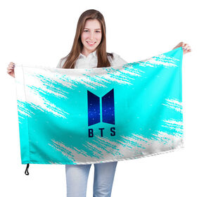 Флаг 3D с принтом BTS. , 100% полиэстер | плотность ткани — 95 г/м2, размер — 67 х 109 см. Принт наносится с одной стороны | bangtan boys | bt21 | bts | k pop | бтс | музыка