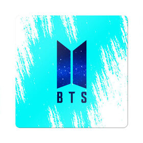 Магнит виниловый Квадрат с принтом BTS. , полимерный материал с магнитным слоем | размер 9*9 см, закругленные углы | bangtan boys | bt21 | bts | k pop | бтс | музыка