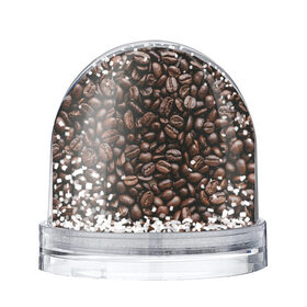 Снежный шар с принтом кофе , Пластик | Изображение внутри шара печатается на глянцевой фотобумаге с двух сторон | coffee | зерна | зерна кофе | кофе | кофейные зерна