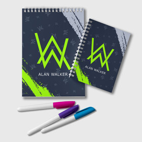 Блокнот с принтом ALAN WALKER АЛАН УОКЕР , 100% бумага | 48 листов, плотность листов — 60 г/м2, плотность картонной обложки — 250 г/м2. Листы скреплены удобной пружинной спиралью. Цвет линий — светло-серый
 | alan | faded | house | logo | music | walker | алан | вокер | волкер | диджей | лого | логотип | логотипы | музыка | музыкант | символ | символы | танцеальная | уокер | хаус | электронная