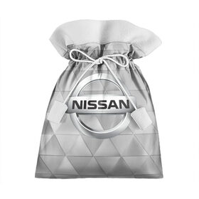 Подарочный 3D мешок с принтом NISSAN. , 100% полиэстер | Размер: 29*39 см | abstract | auto | brand | car | geometry | nissan | nиссан | sport | texture | абстракция | авто | автомобильные | бренд | геометрия | классика | машины | модные | спорт | стиль | текстура