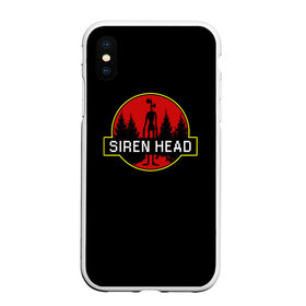 Чехол для iPhone XS Max матовый с принтом Siren Head , Силикон | Область печати: задняя сторона чехла, без боковых панелей | siren head | игра | лес | монстр | персонаж | сирена | сиреноголовый | чудовище