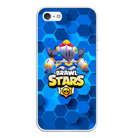 Чехол для iPhone 5/5S матовый с принтом Brawl Stars Surge Paladin , Силикон | Область печати: задняя сторона чехла, без боковых панелей | Тематика изображения на принте: 