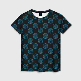 Женская футболка 3D с принтом АВАТАР ВОДА , 100% полиэфир ( синтетическое хлопкоподобное полотно) | прямой крой, круглый вырез горловины, длина до линии бедер | aang | avatar | manga | аанг | аватар | аниме | манга