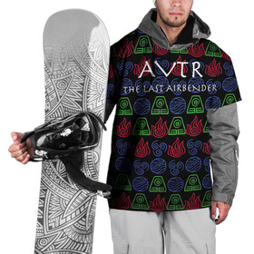 Накидка на куртку 3D с принтом АВАТАР , 100% полиэстер |  | aang | avatar | manga | аанг | аватар | аниме | манга